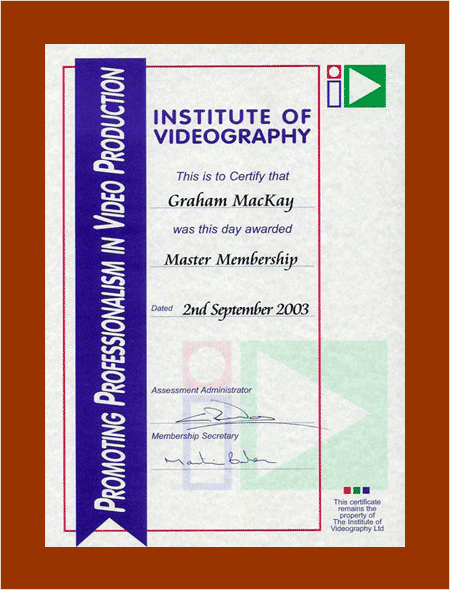 IOV Certificate